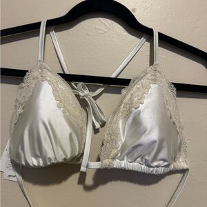 Aerie satin bikini top